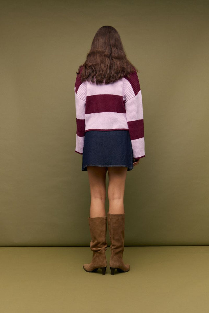 Freja Stripe Chunky Knit Sweater