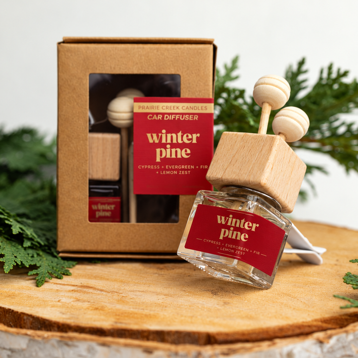 WINTER PINE | NON TOXIC VENT CLIP CAR DIFFUSER | HOLIDAY COLLECTION