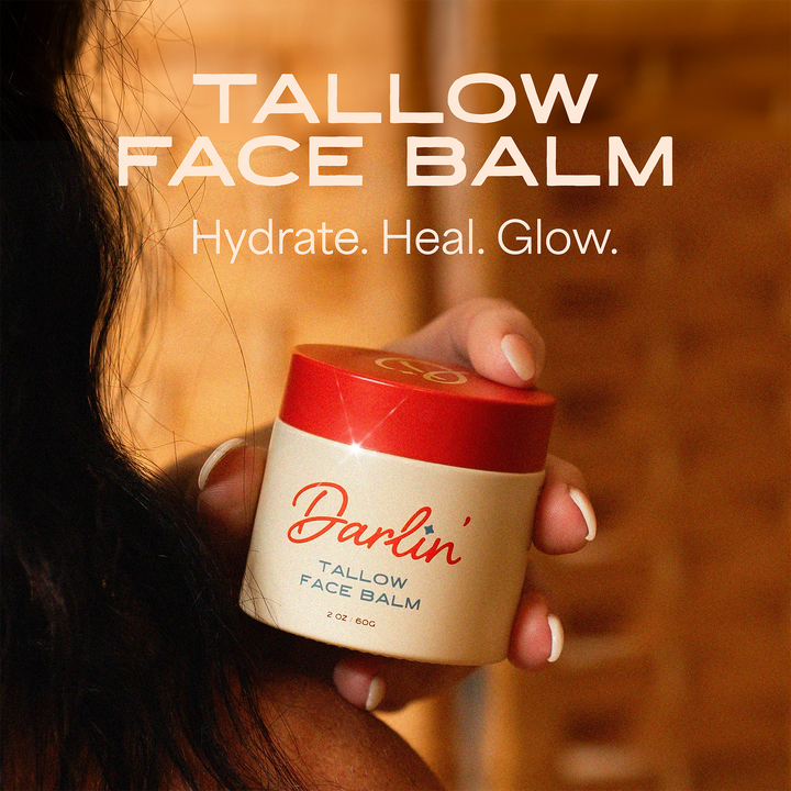 Tallow Face Balm | Natural Blue Tansy Skincare Moisturizer (NEW PKG)
