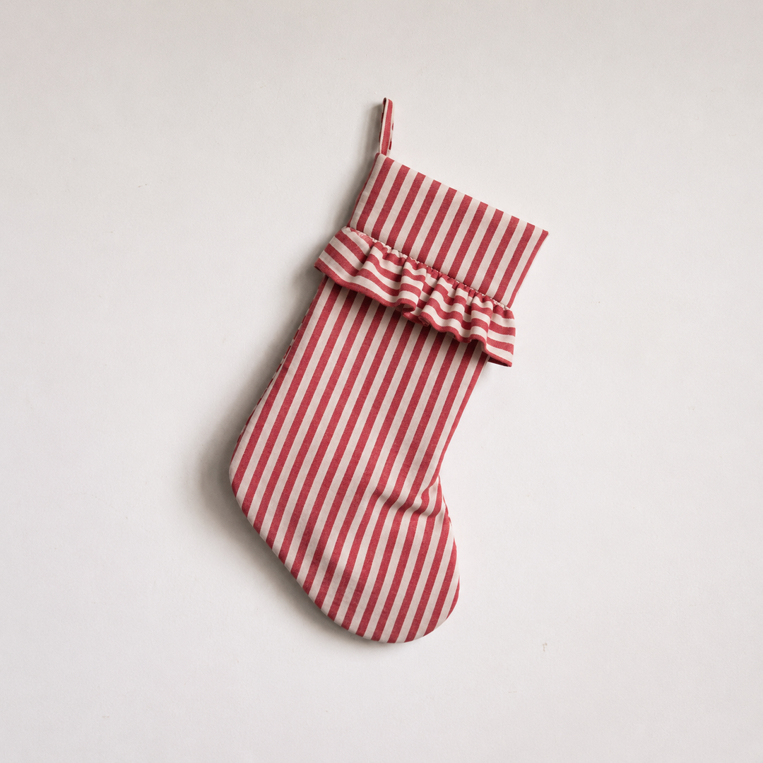Red Striped Holiday Stocking