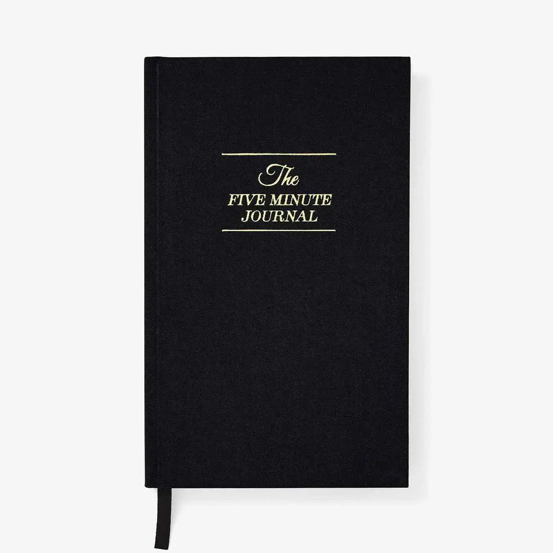 The Five Minute Journal Black - Daily Guided Gratitude
