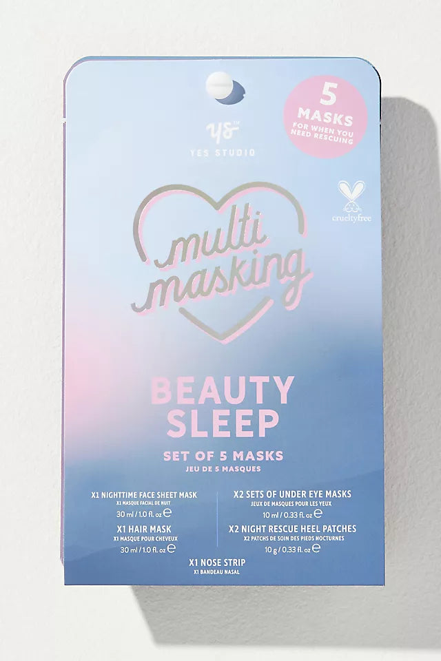 5PC BEAUTY SLEEP SHEET MASK SET
