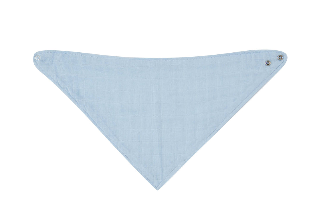3 Pc Pack Muslin Bandana Bibs One Size- Blue