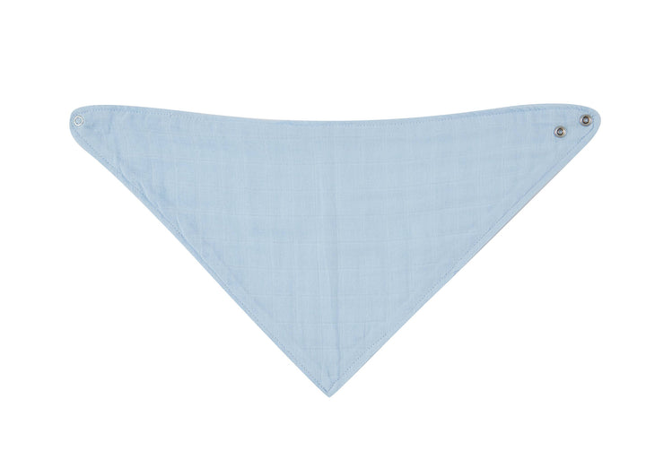 3 Pc Pack Muslin Bandana Bibs One Size- Blue