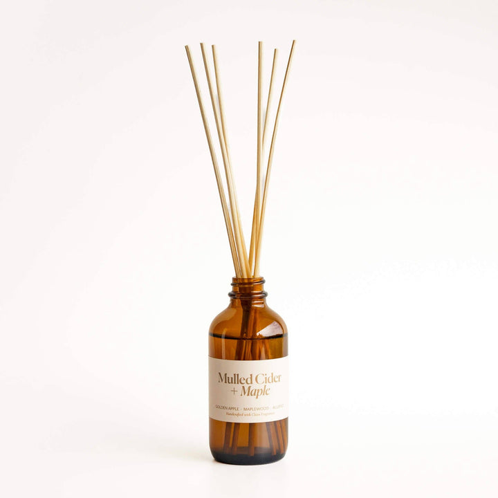 Mulled Cider + Maple | Clean Reed Diffuser: Diffuser Set (with box + reeds)