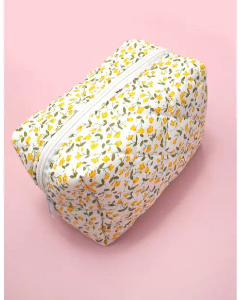 Quilted Cosmetic Pouch