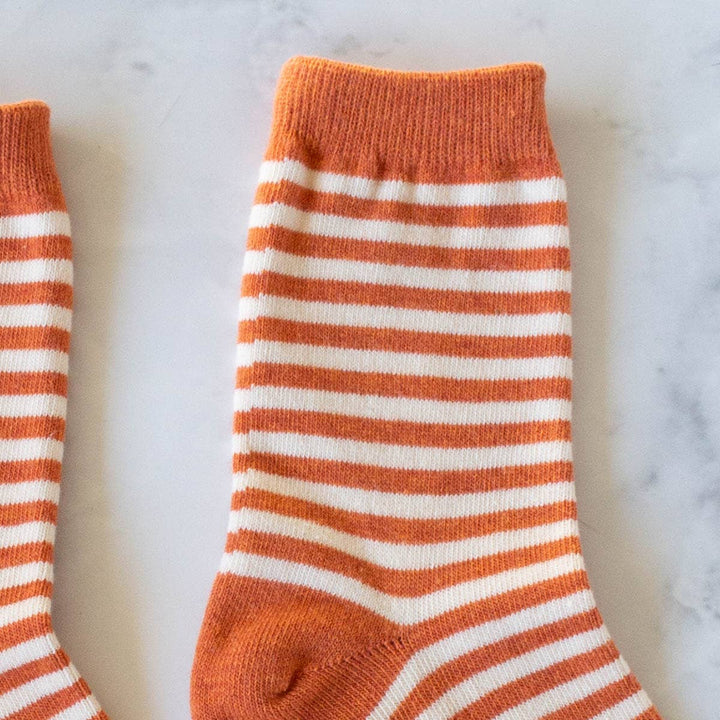 Striped Socks - Rust