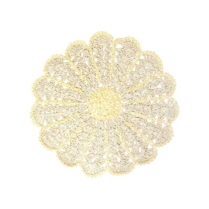 Daisy Woven Placemat - Butter Yellow