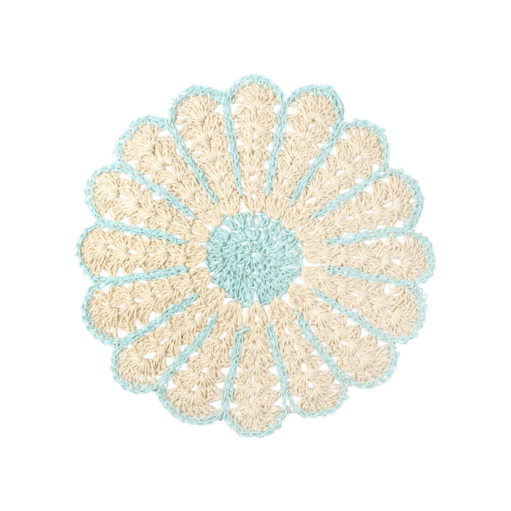 Daisy Woven Placemat - Aqua