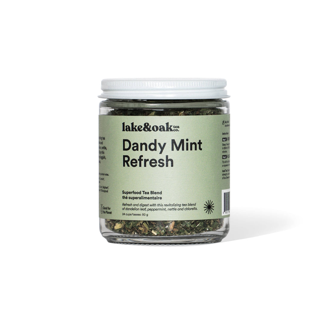 Dandy Mint Refresh -  Superfood Tea Blend Jar