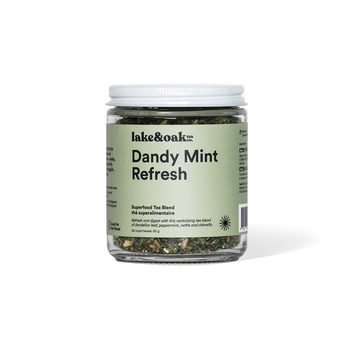 Dandy Mint Refresh -  Superfood Tea Blend Jar