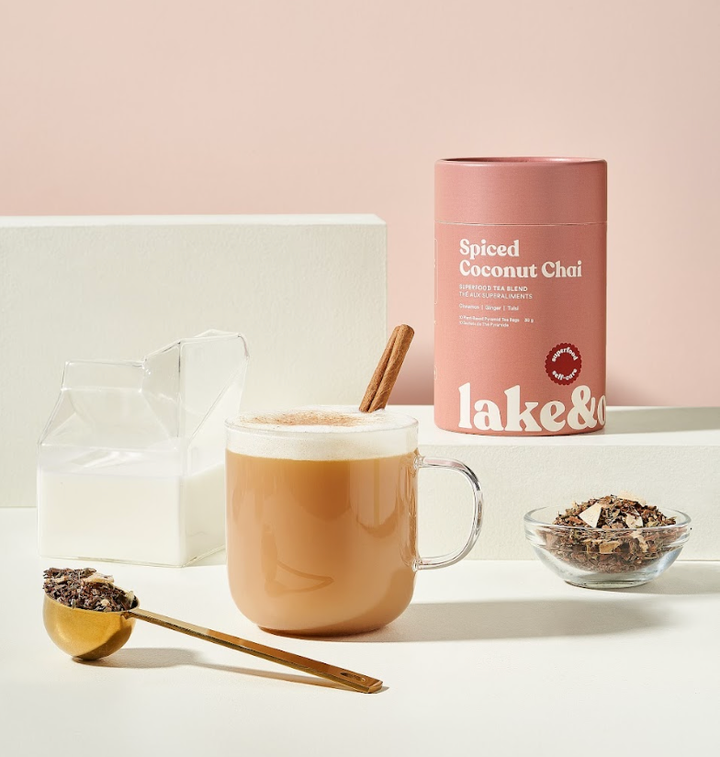 Spiced Coconut Chai - Superfood Tea Blend: Pyramid Tea Bags - Retail Canister