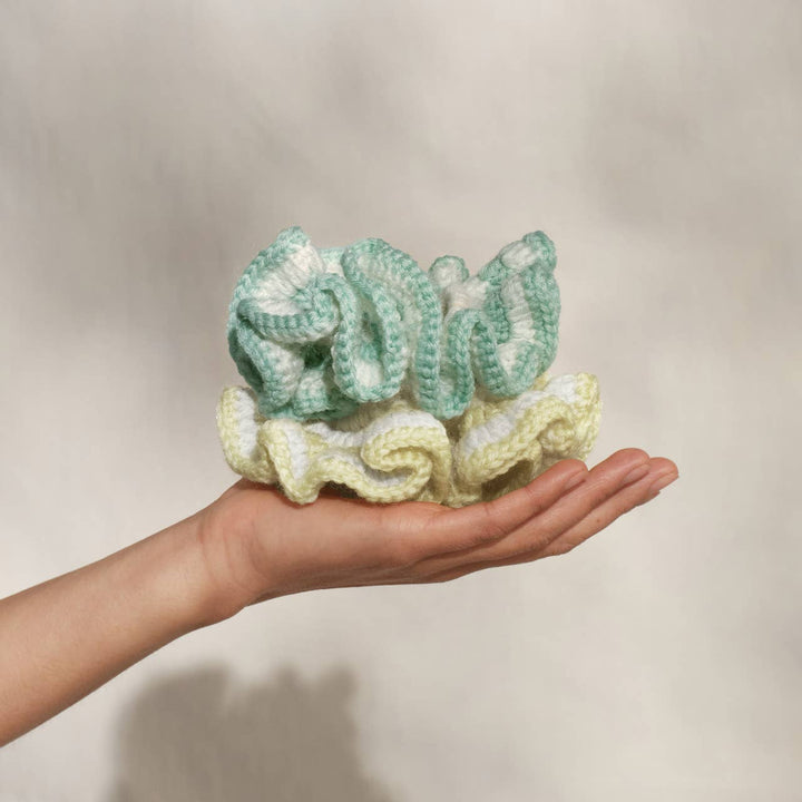 Crochet Scrunchie -  Butter Yellow
