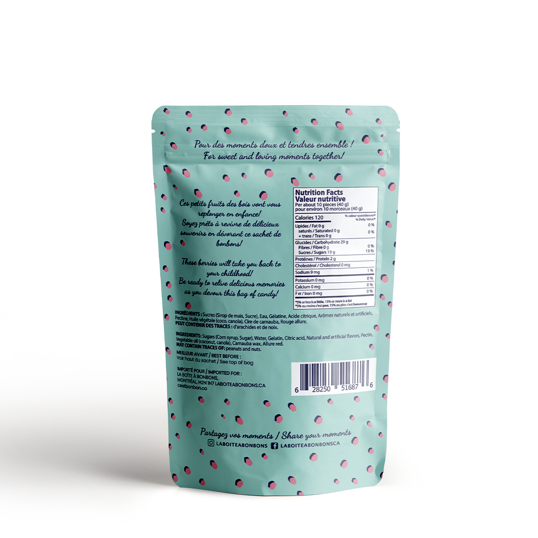 C'est Bon Bon Raspberries Gummy Candies