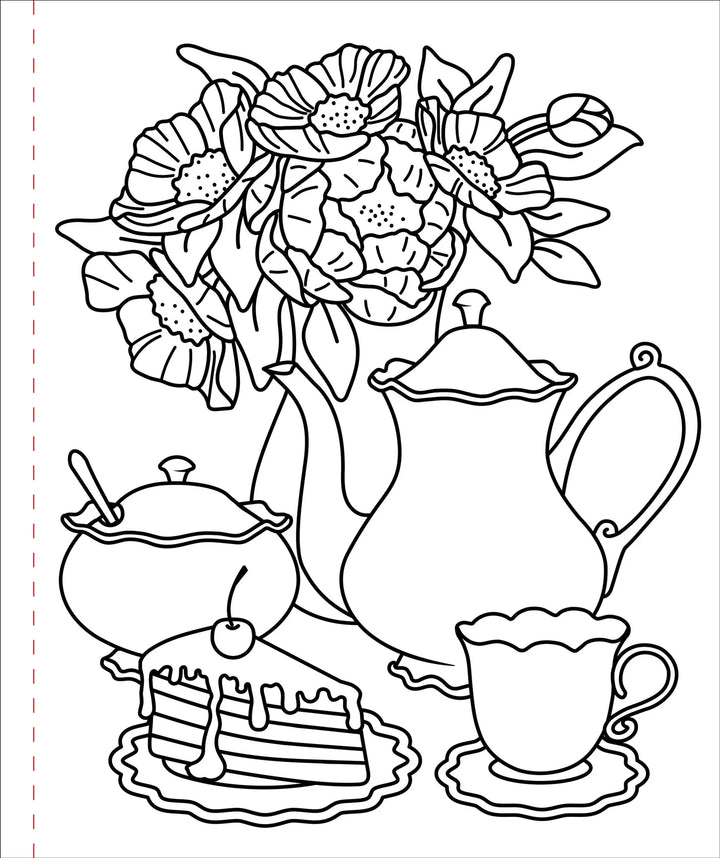 Large Print Colouring Book- Home Sweet Home