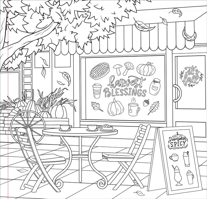 Autumn Dreams Adult Colouring Book