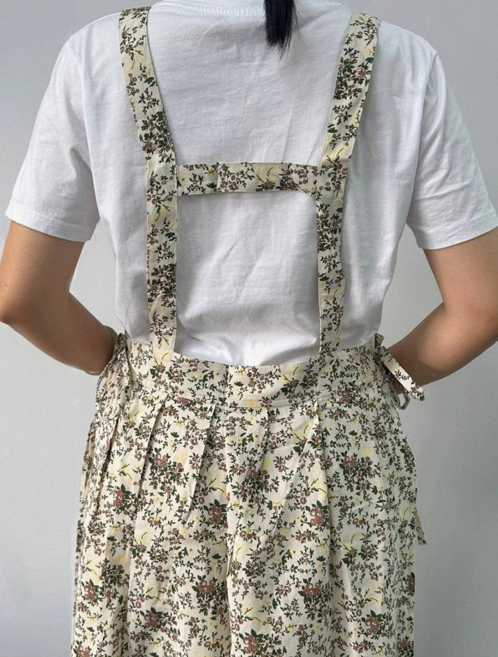Cotton Flower Apron: White