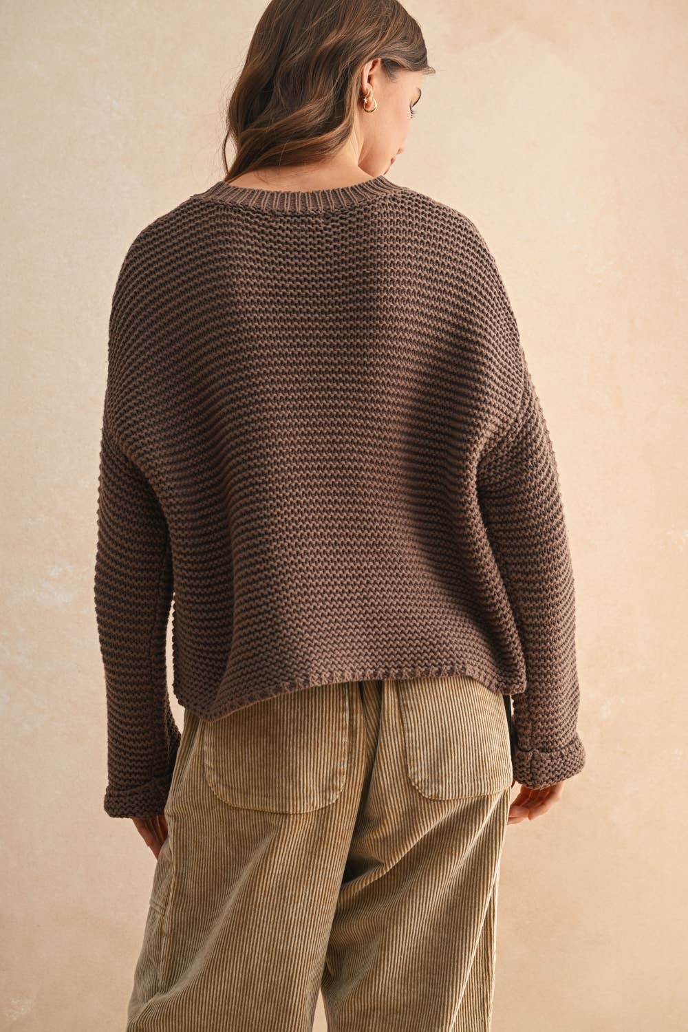 Hearth Knit Sweater - Chocolate