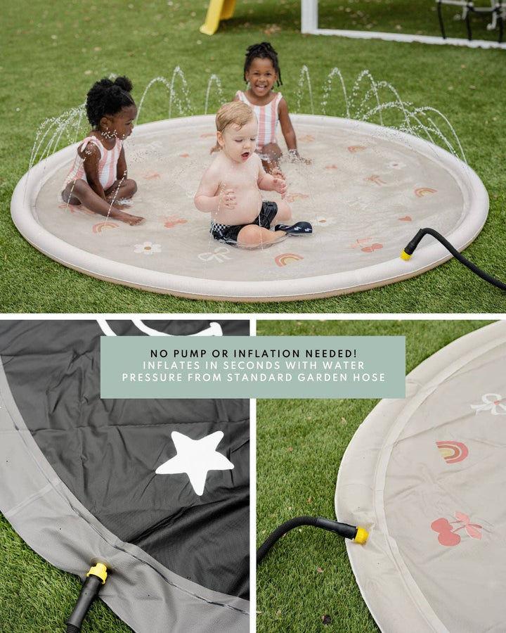 Sprinkler Splash Pad for Kids: Bows & Bloom