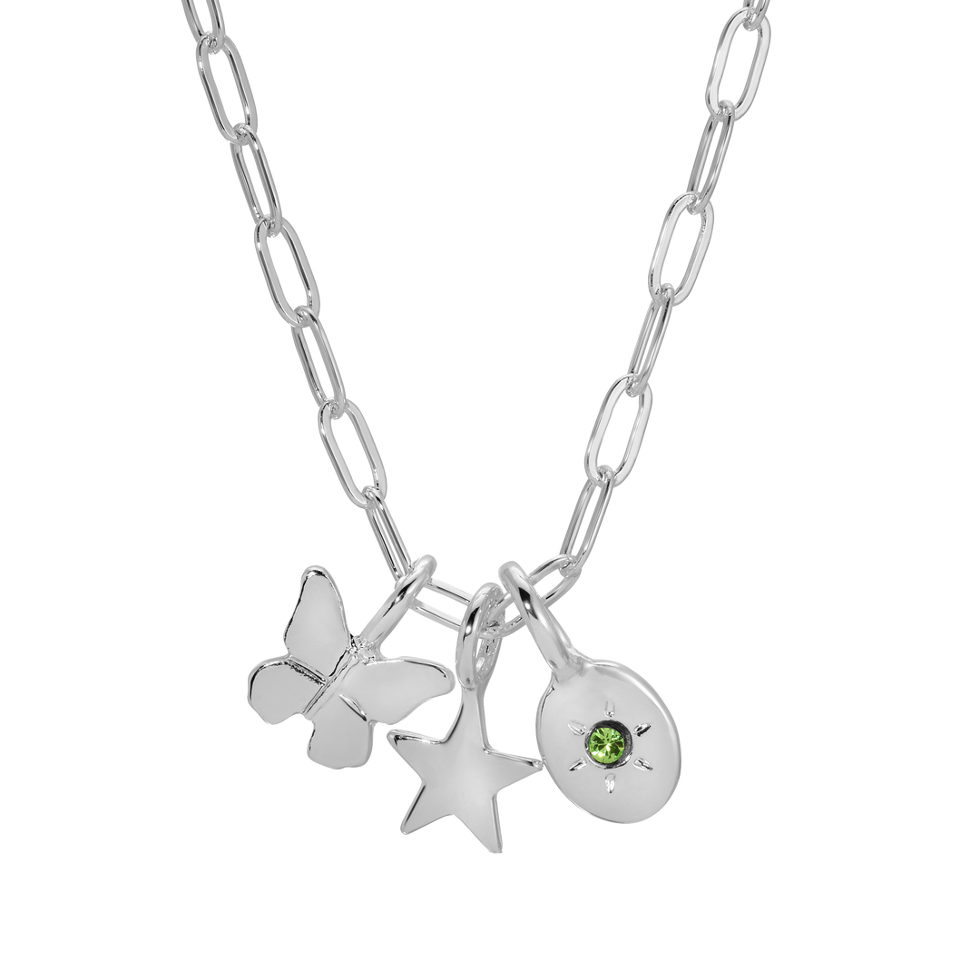 Charm Garden - Silver - PaperClip Chain