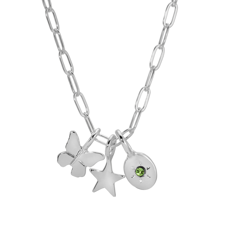 Charm Garden - Silver - PaperClip Chain