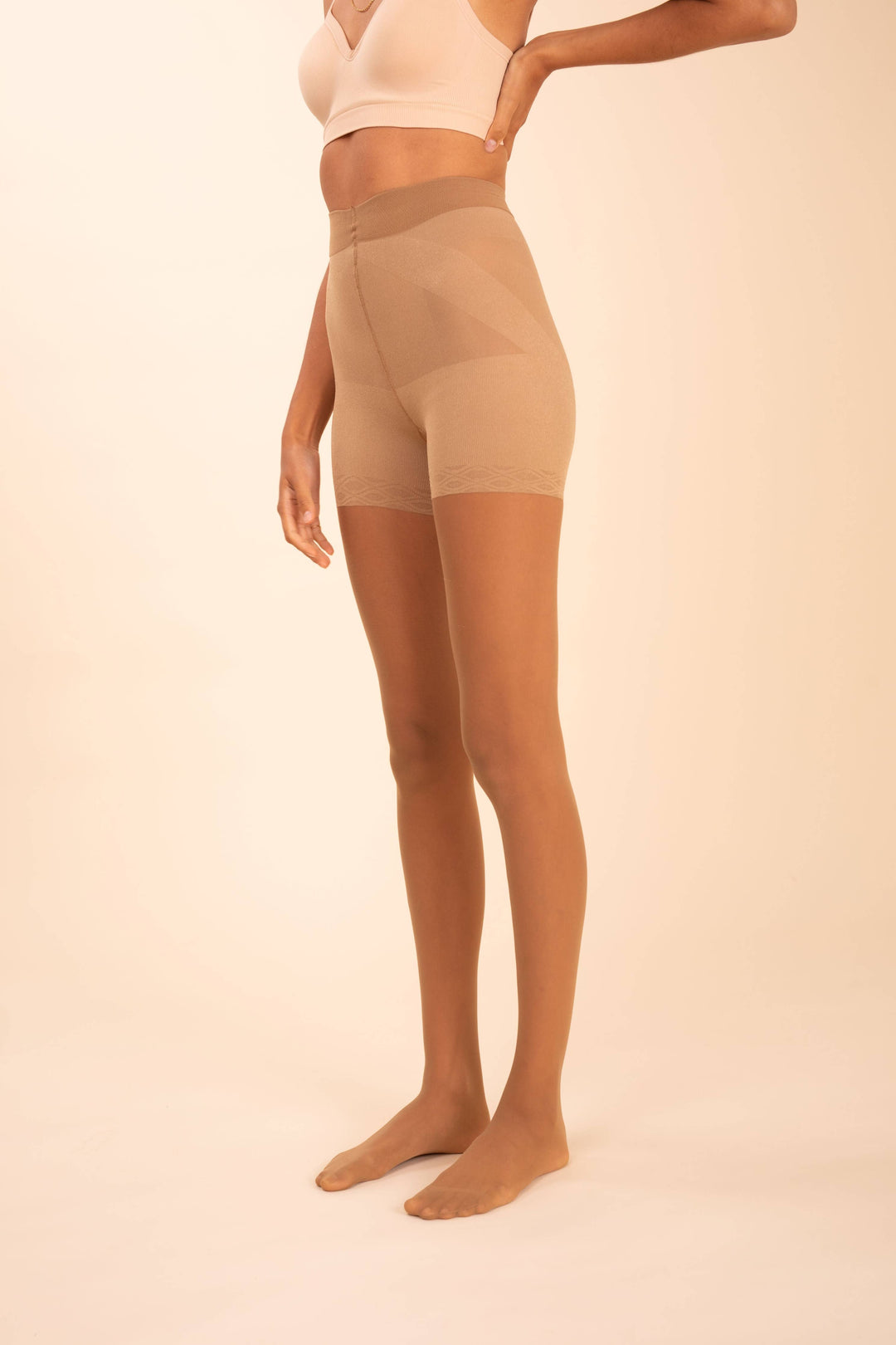 Sheer Contour Tan Tights