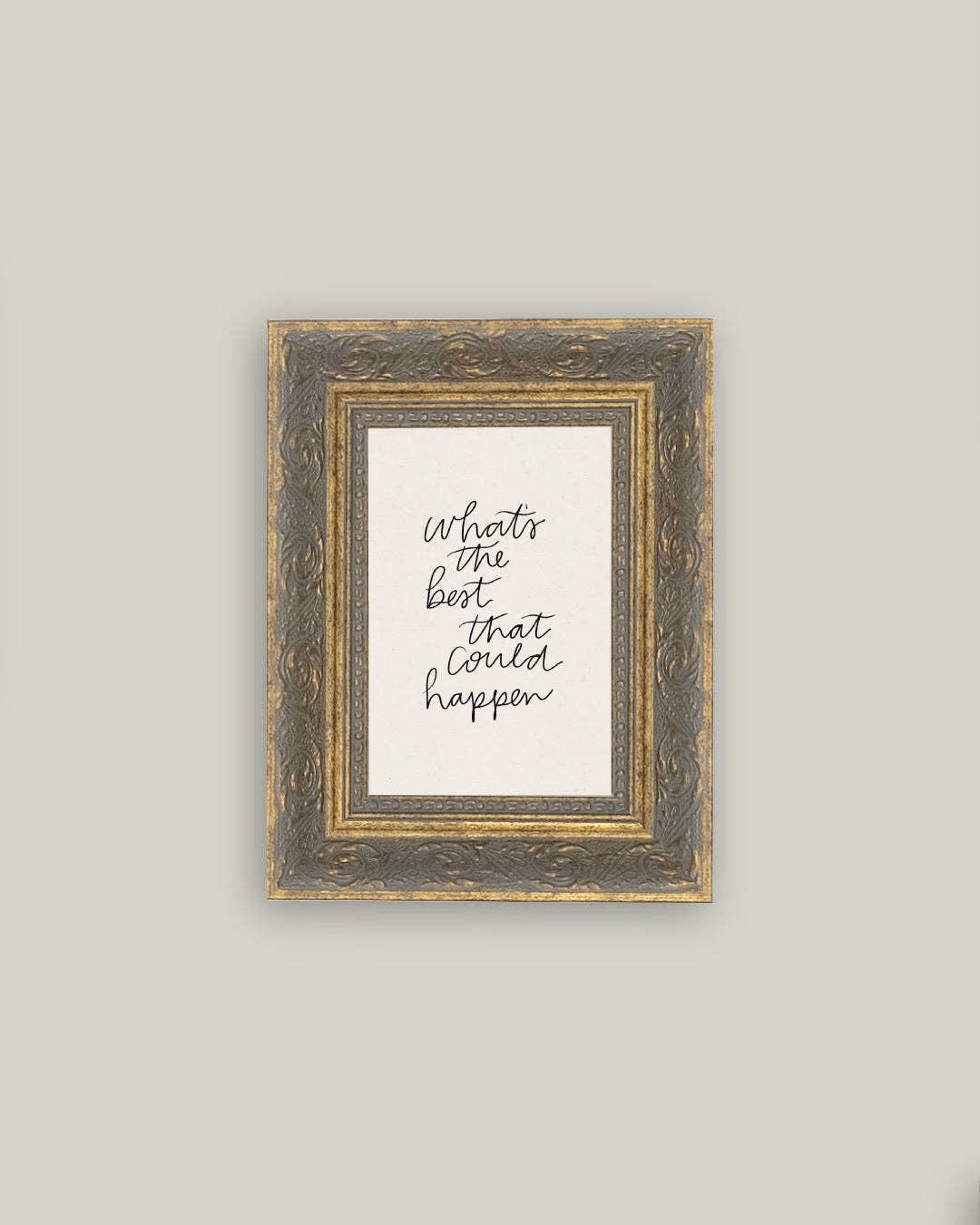 The Best That Could Happen Framed Antique Art: 5x7