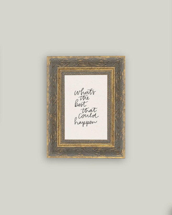 The Best That Could Happen Framed Antique Art: 5x7