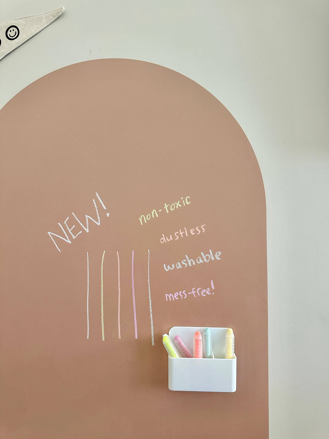 Dustless Chalk Crayons + Magnetic Holder Bundle: Neon