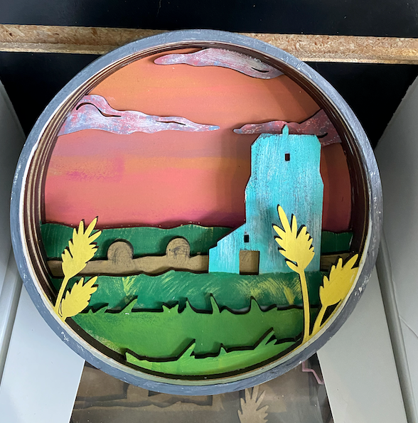 Grain Elevator Shadow Box Kit