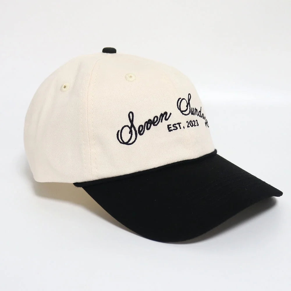 Dad Hat - Black/White