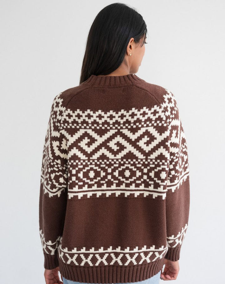 Fair Isle Sweater - Chesnut