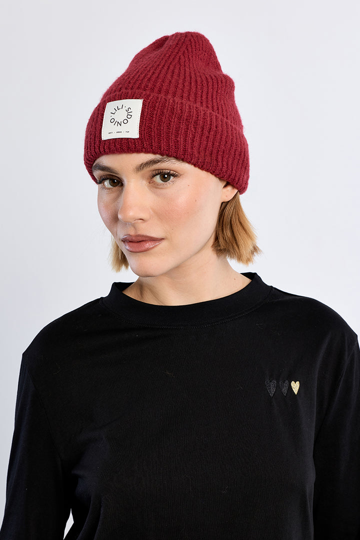 Bordeaux Knitted Beanie