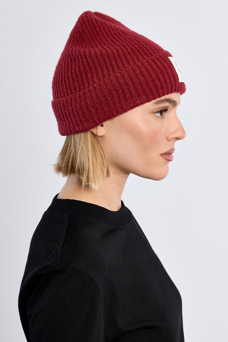 Bordeaux Knitted Beanie