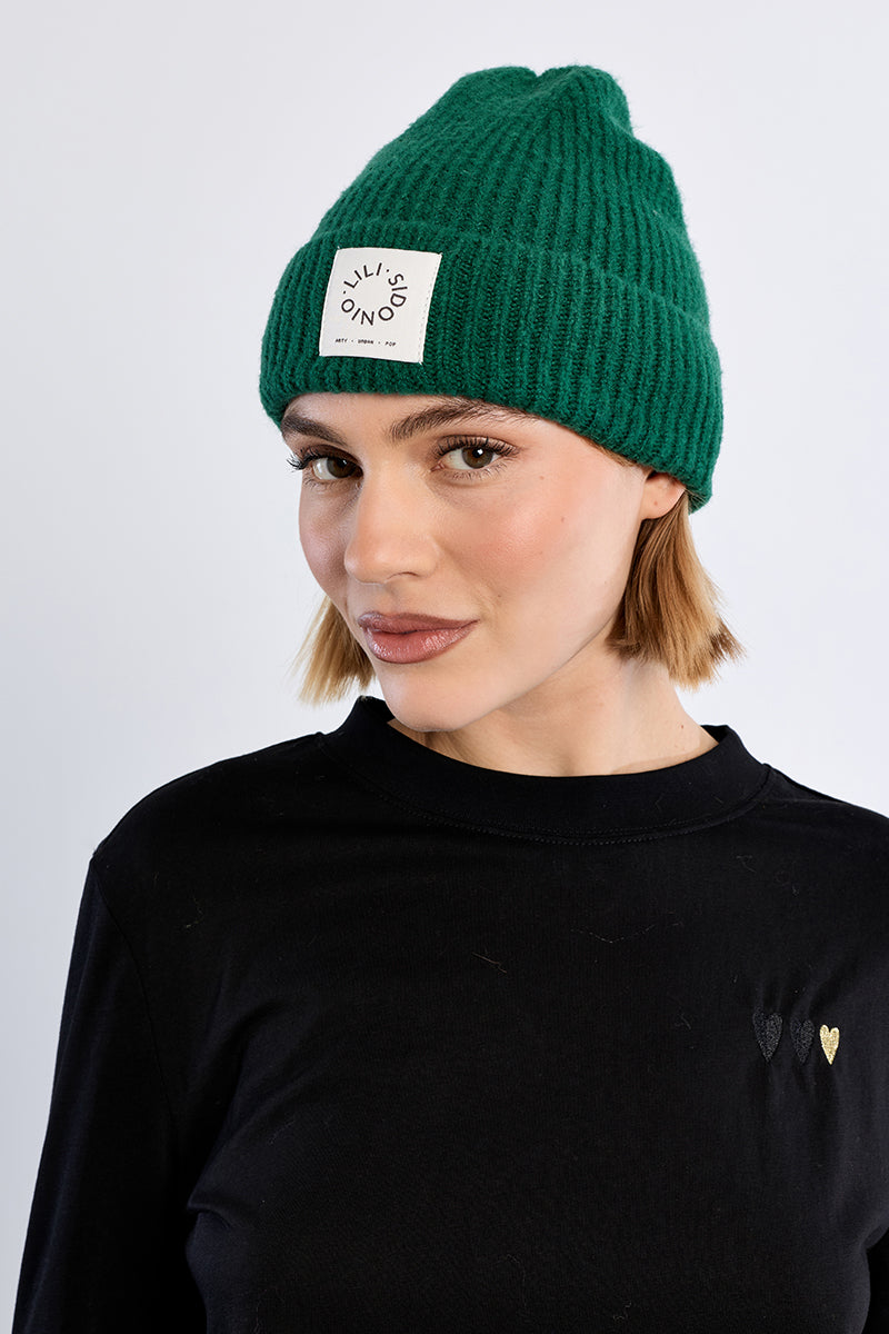 Forest Green Knitted Beanie