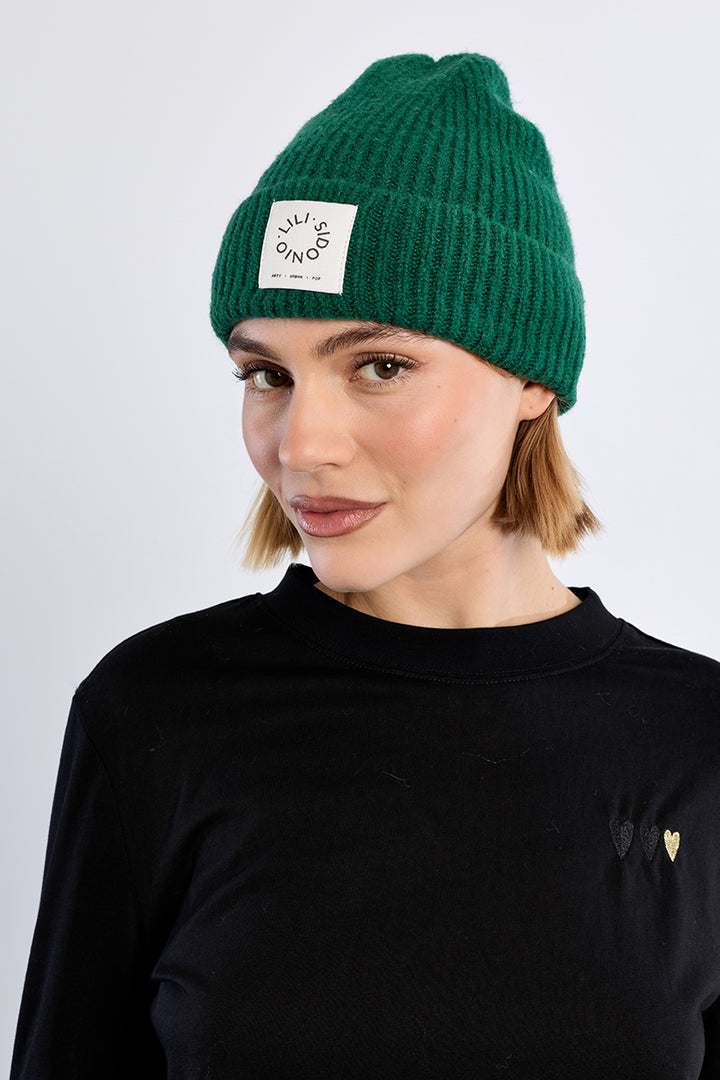 Forest Green Knitted Beanie
