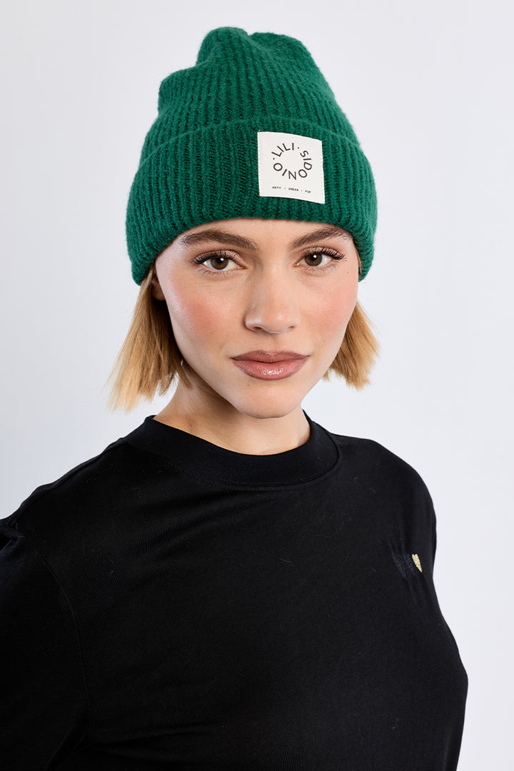 Forest Green Knitted Beanie