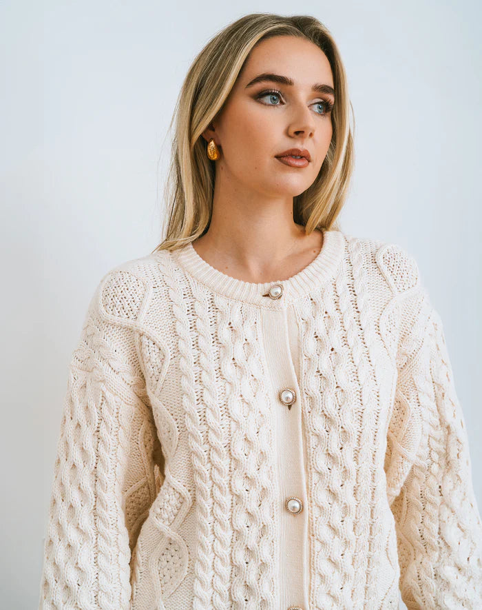 Stella Cardigan - Ecru