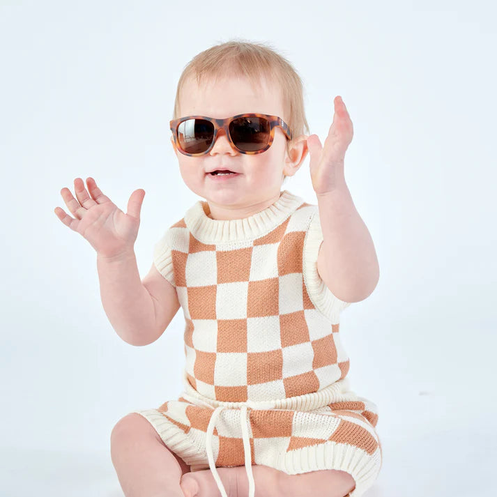 Babiators- Polarized Navigator Sunglasses: Tortoise/Amber