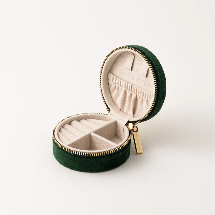 Bon Voyage Circle Travel Case- Emerald