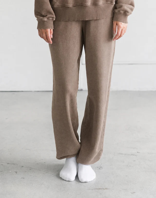 Oversized Jogger- Washed Brown