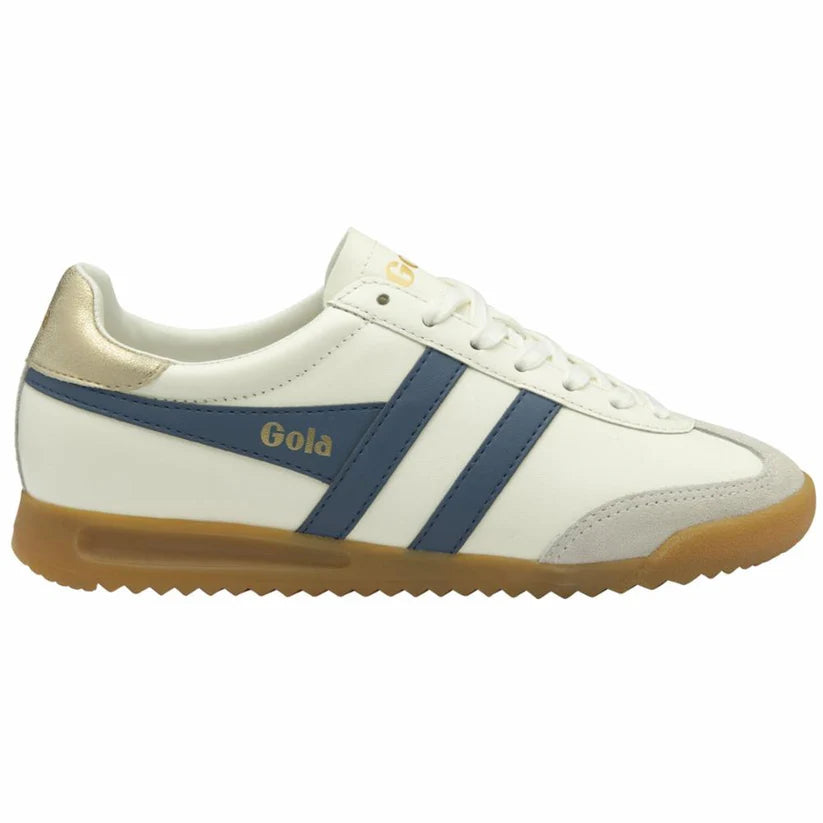 Gola Torpedo Leather Sneakers - Off White/Moonlight/Gold