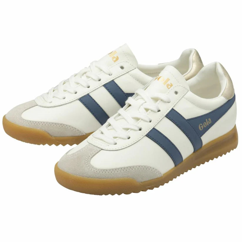 Gola Torpedo Leather Sneakers - Off White/Moonlight/Gold