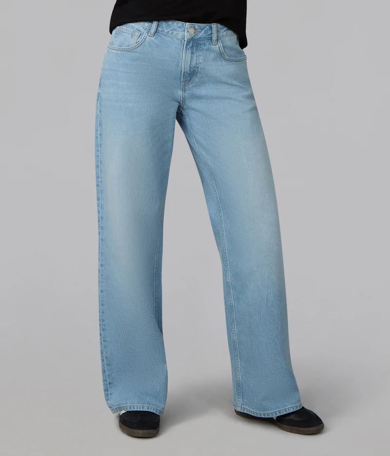 Colette High Rise Wide Leg Jeans- Whimsy Blue