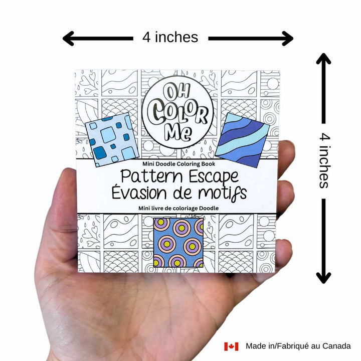 Mini Pattern Escape Colouring Book