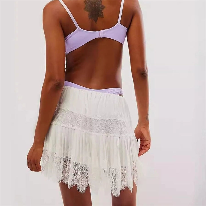 Cutie Pie Lace Skirt - White