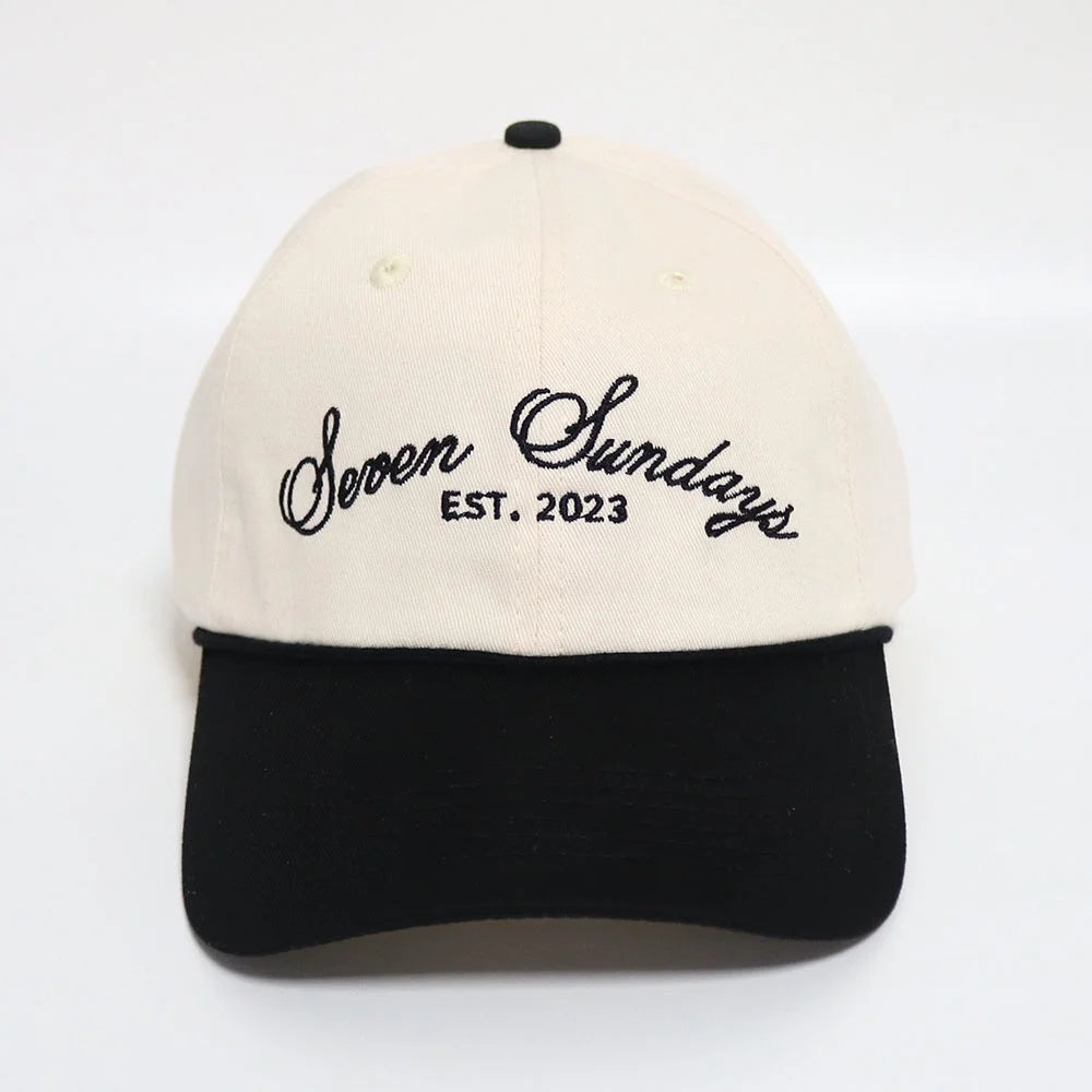 Dad Hat - Black/White