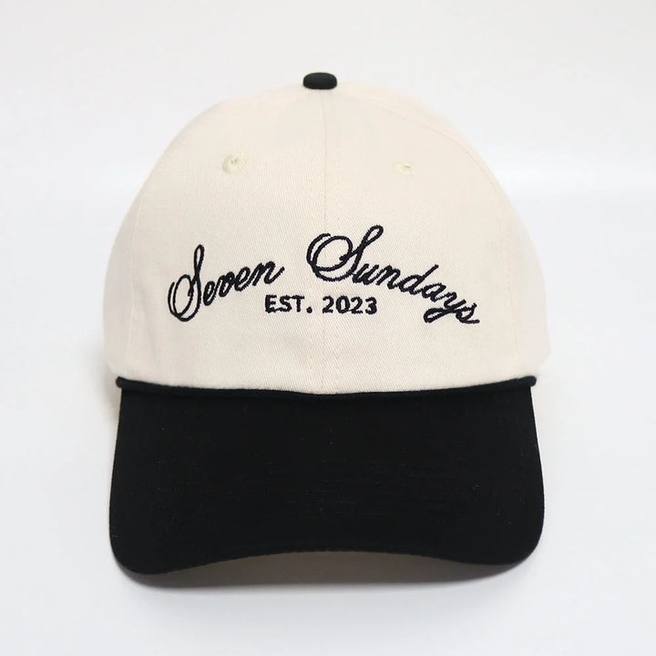 Dad Hat - Black/White