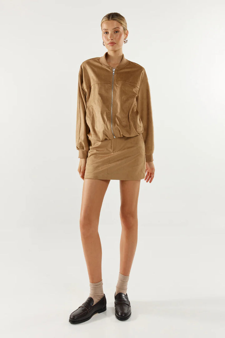 Deserae Jacket - Tan Suede