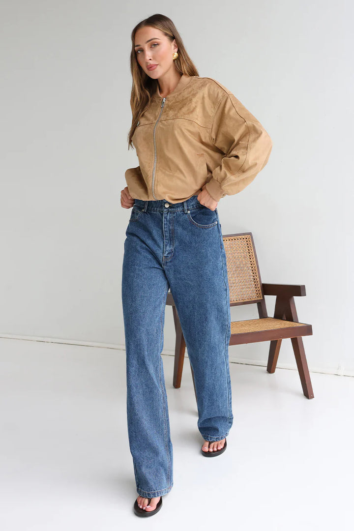Deserae Jacket - Tan Suede